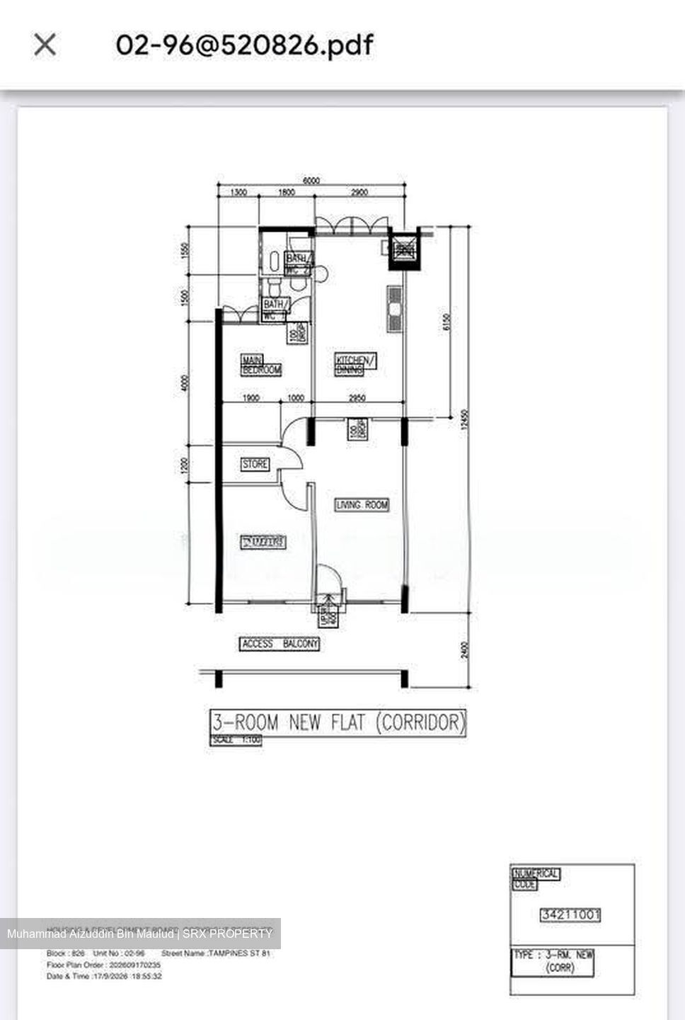 Blk 826 Tampines Street 81 (Tampines), HDB 3 Rooms #623221761